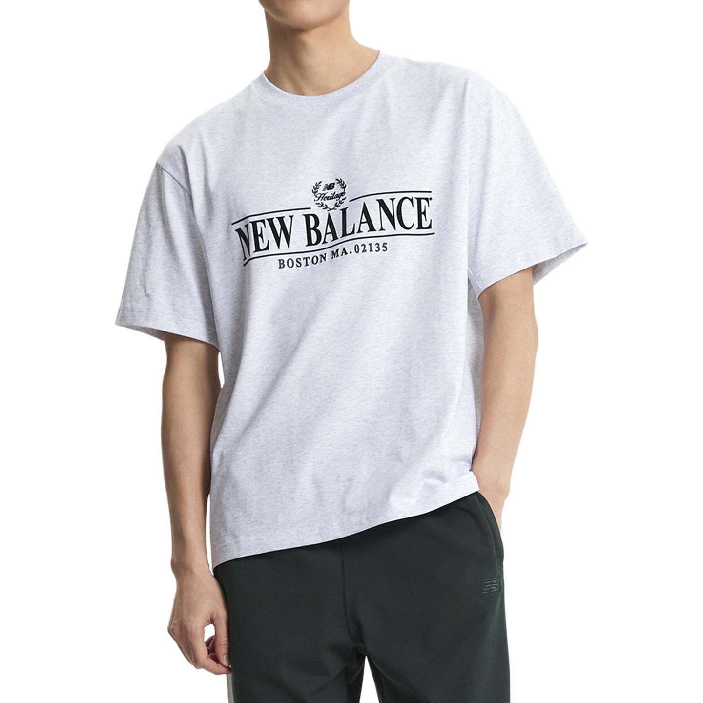 

Футболка мужская светло-серая New Balance, светло-серый