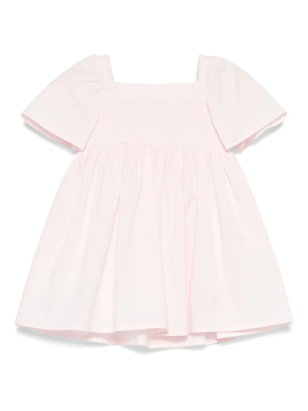 

Платье с короткими рукавами FENDI KIDS, розовый