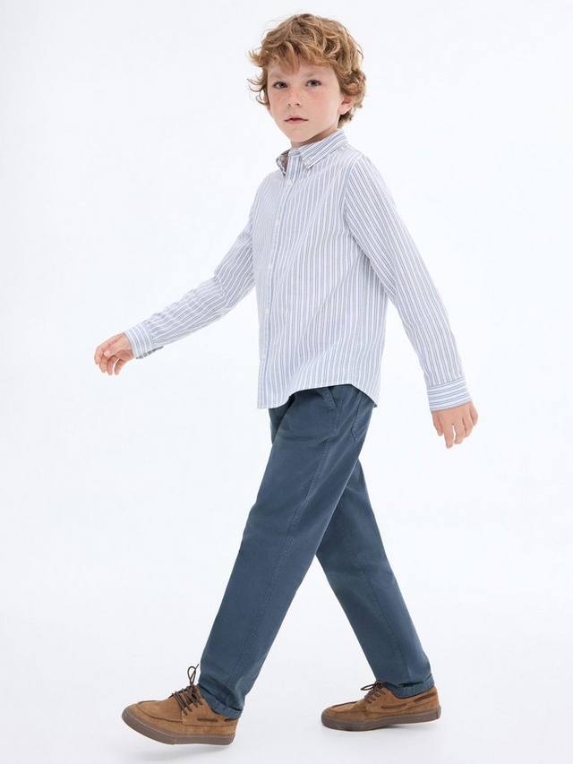 

Детские брюки Franky на шнурке Mango, Navy