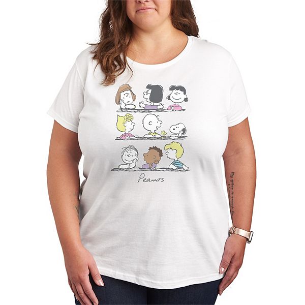 

Футболка Peanuts Group с винтажным принтом Plus size Licensed Character, White, Белый, Футболка Peanuts Group с винтажным принтом Plus size Licensed Character, White