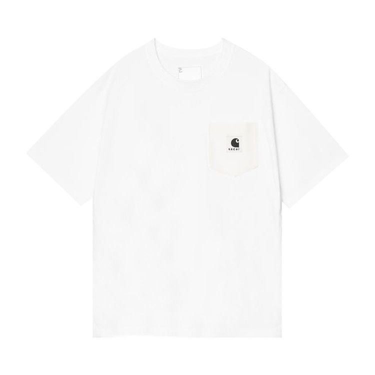 

Футболка Sacai x Carhartt WIP Cotton Jersey T-Shirt 'White'