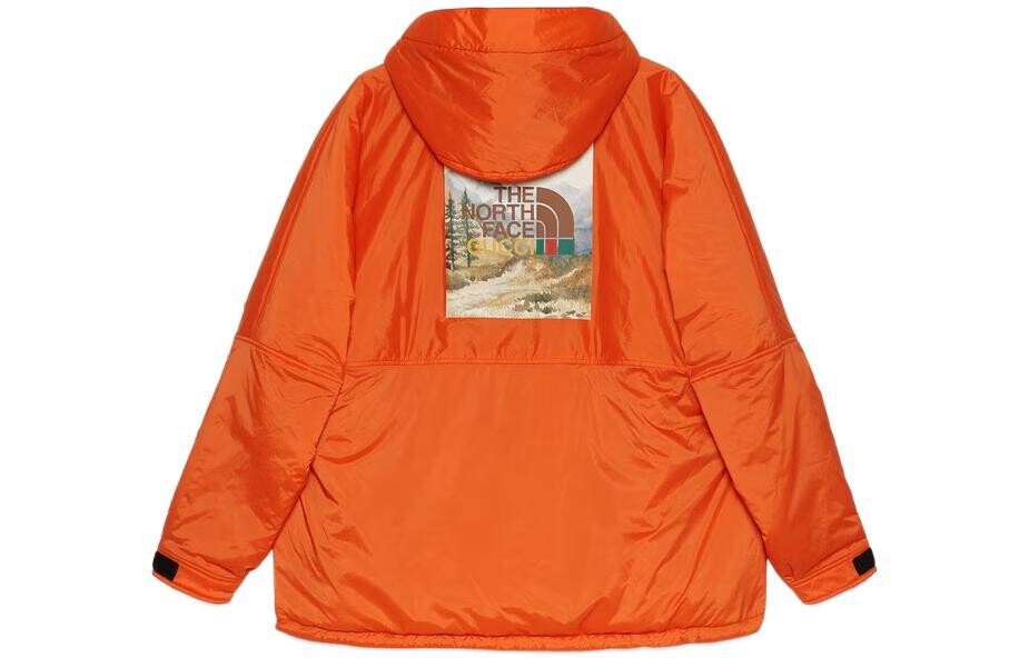 Мужская куртка The North Face X, оранжевая Gucci, оранжевый — фото 2