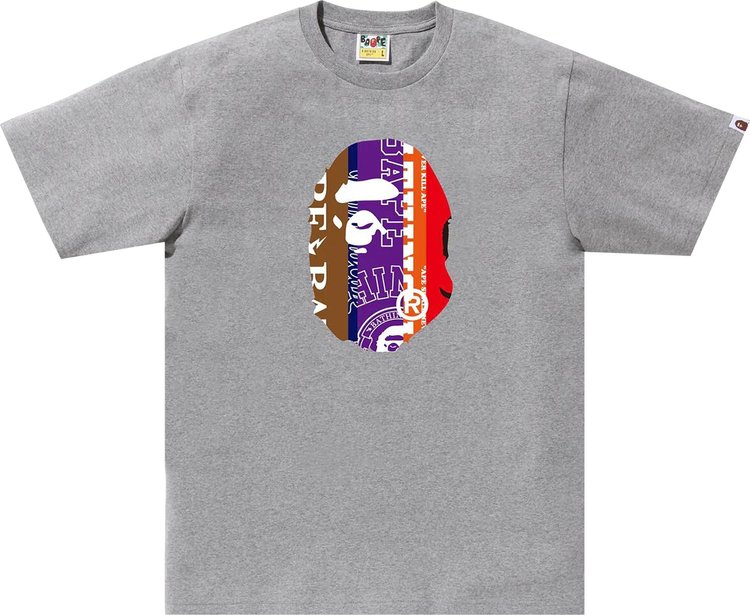 

Шарф BAPE Fans Ape Head Tee 'Grey', серый