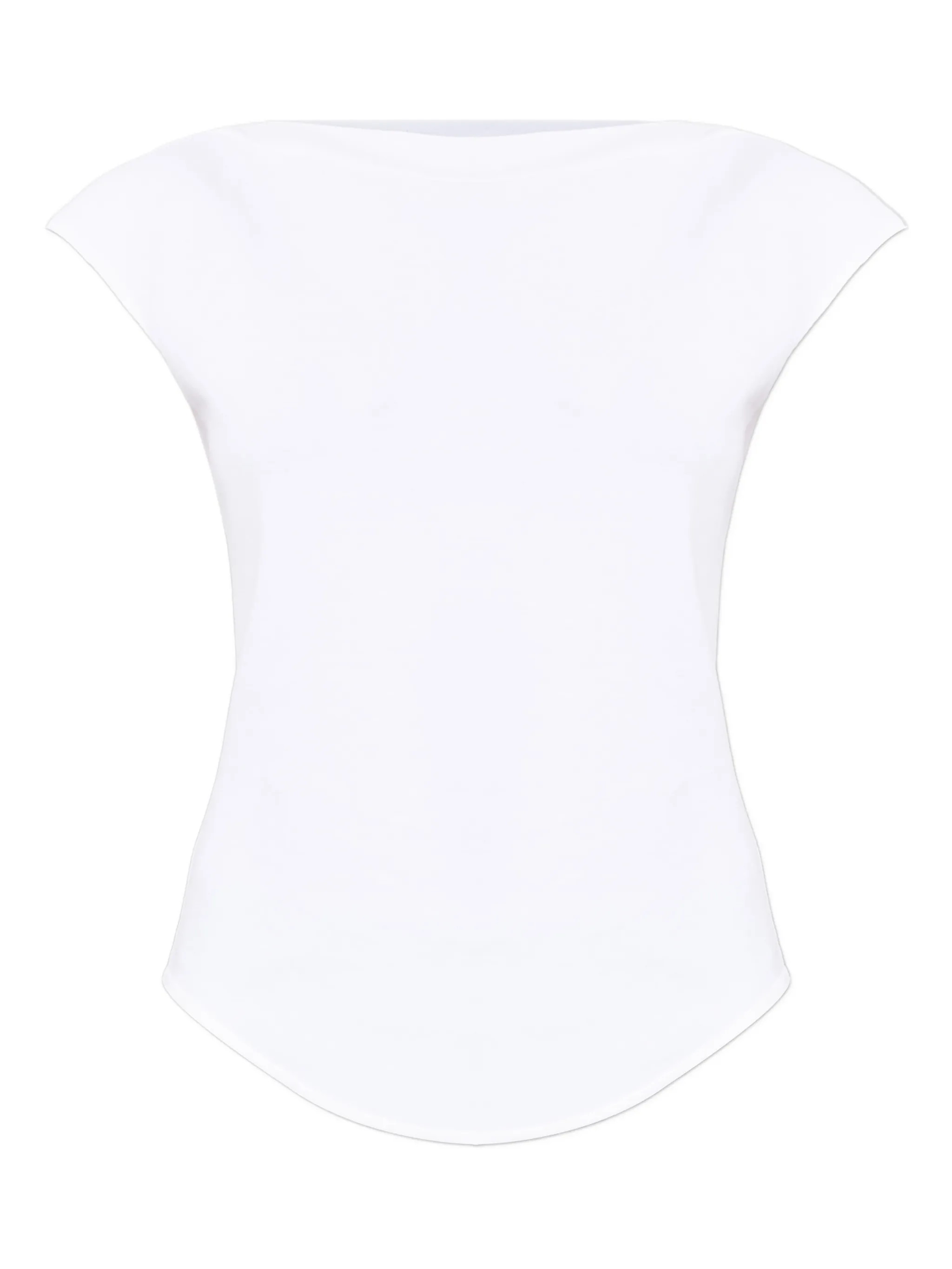 

Футболка с короткими рукавами Alaïa, белый