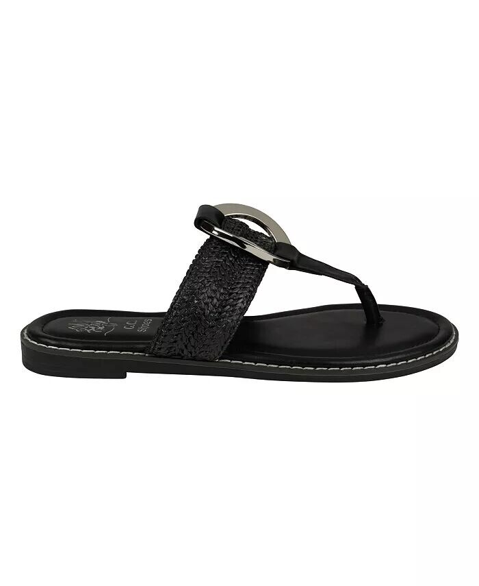 Женские плетеные сандалии на плоской подошве Jovie с ремешками GC Shoes, черный — фото 2
