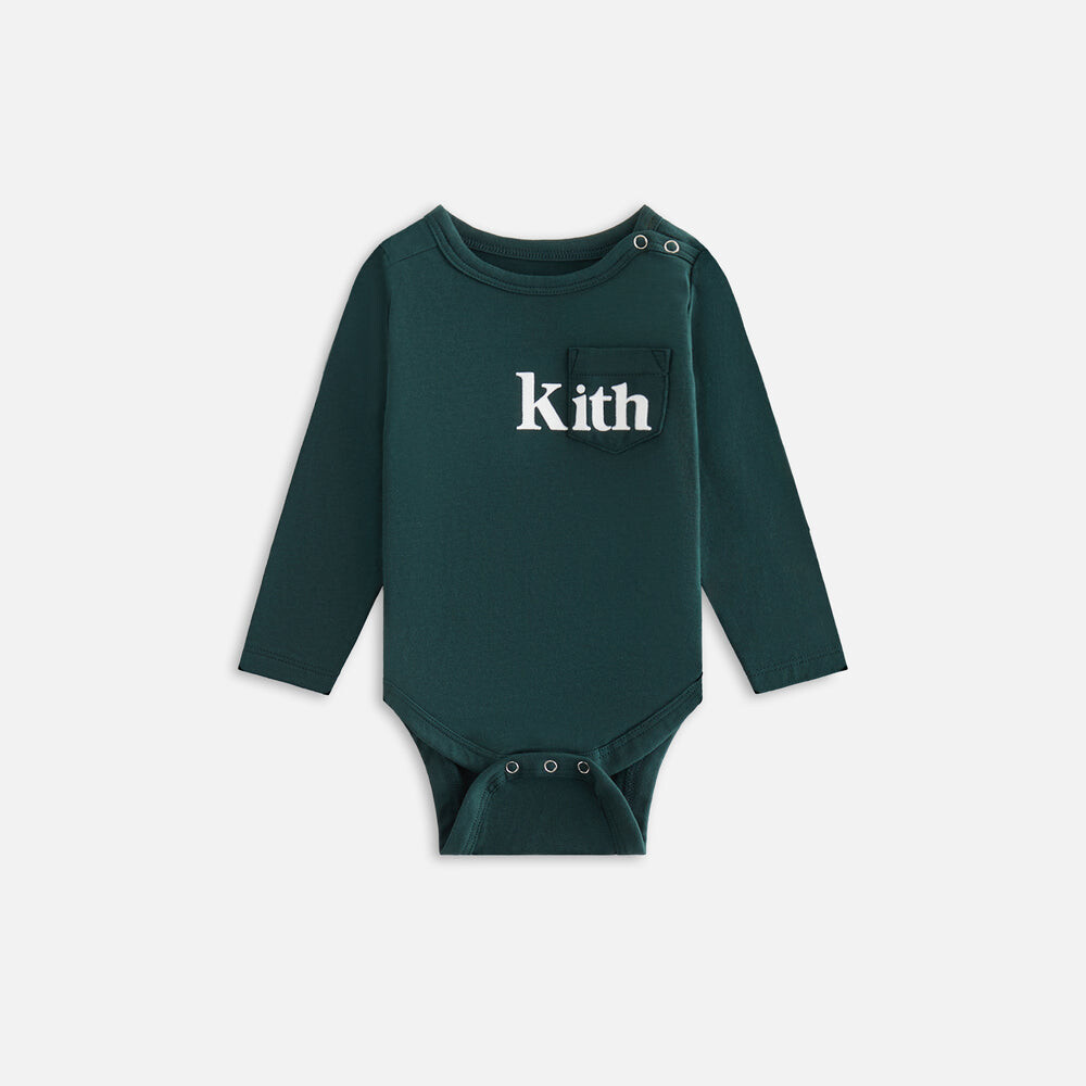 

Детское боди Kith Baby Long Sleeve Quinn Bodysuit, цвет Stadium
