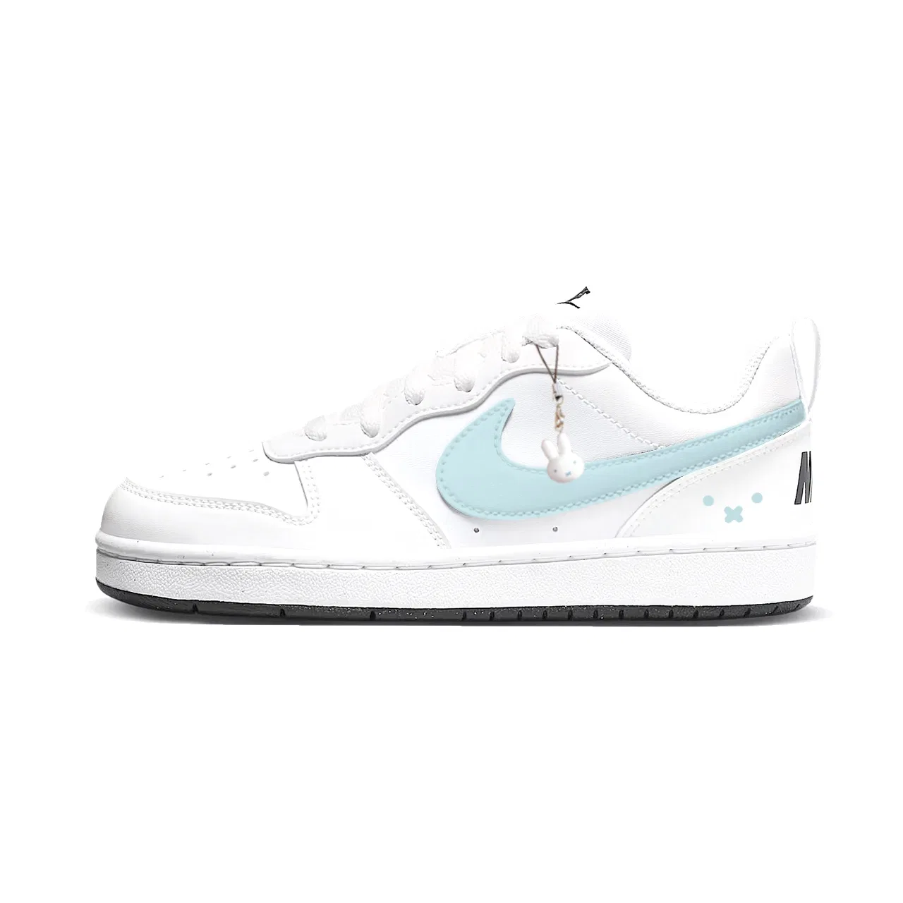 Кроссовки для скейтбординга Court Borough Mi Bunny Low top Kids', сине-белые, для подростков Nike, Blue