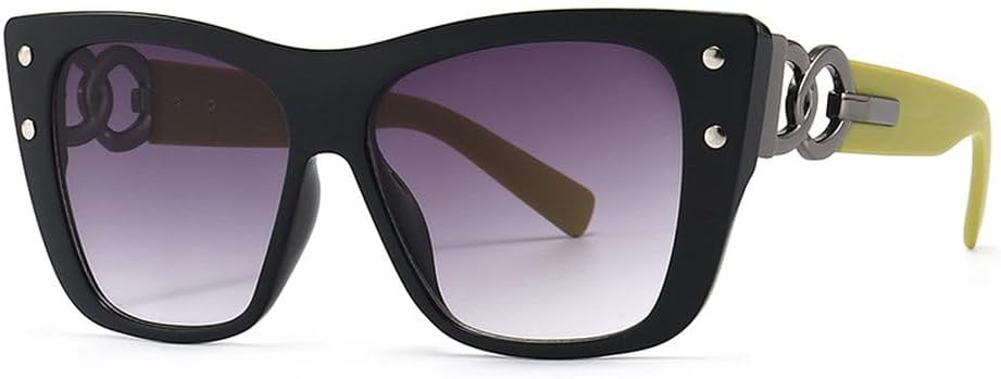 

Винтажные солнцезащитные очки «кошачий глаз» для женщин, модные современные черные солнцезащитные очки для мужчин, роскошные очки с защитой от УФ-излучения UV400 HVTVTLA, C6