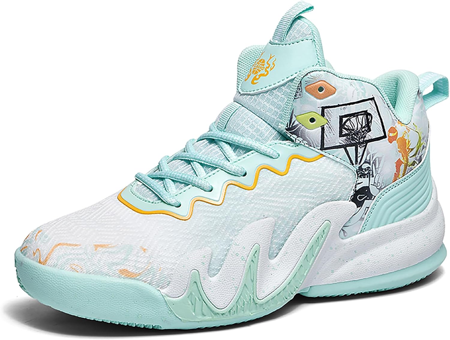 

Кроссовки CJSPORX для мужчин и женщин, баскетбольные, дышащие, мужские, противоскользящие, для улицы, модные, унисекс, белый/зеленый