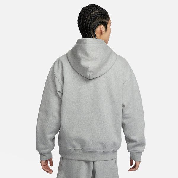 Толстовка спортивная одежда solo swoosh флисовый свитер с капюшоном Nike, серый — фото 4