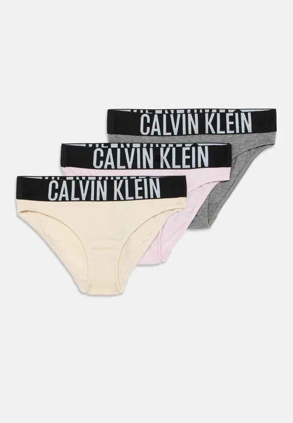 Трусы в упаковке по 3 штуки Calvin Klein Underwear, Lightlilac/Whitecapgray/Greyheather