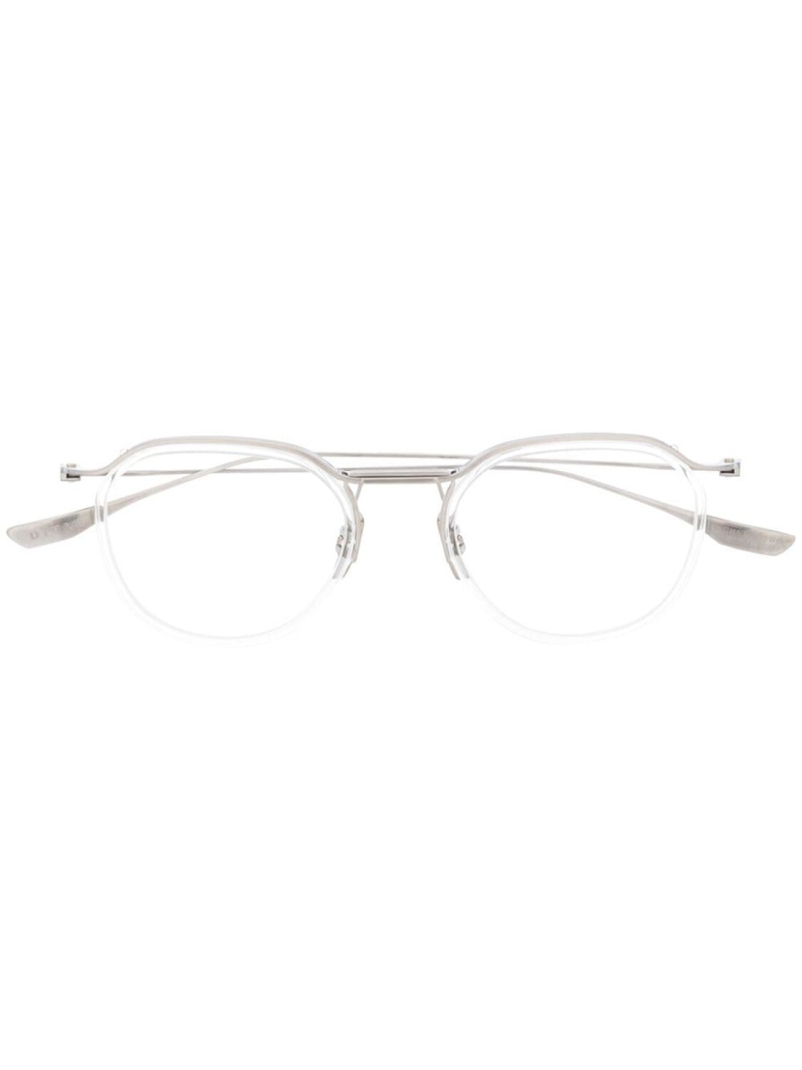 

Очки в овальной оправе Dita Eyewear, серебряный