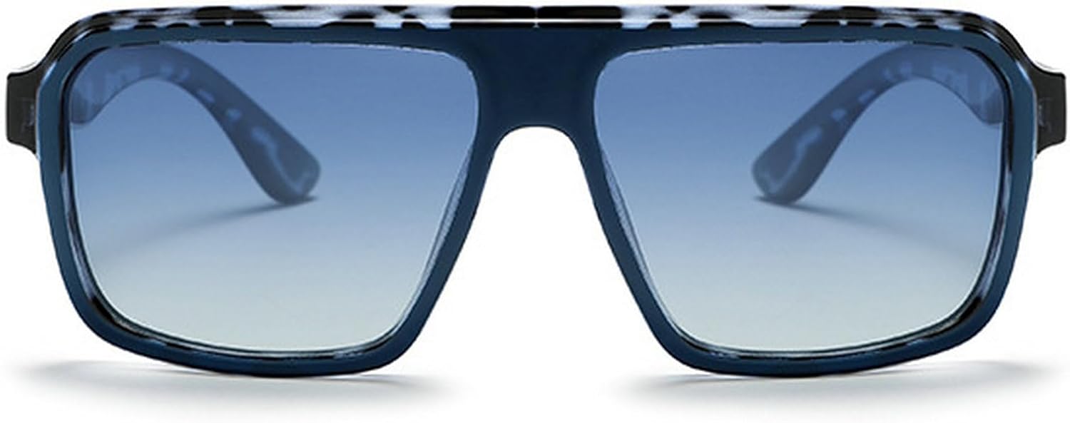 

Модные большие квадратные солнцезащитные очки для женщин и мужчин в стиле ретро, ​​очки-пилот, винтажные солнцезащитные очки 70-х годов с защитой от УФ-излучения и поляризованным покрытием mincl, Blue