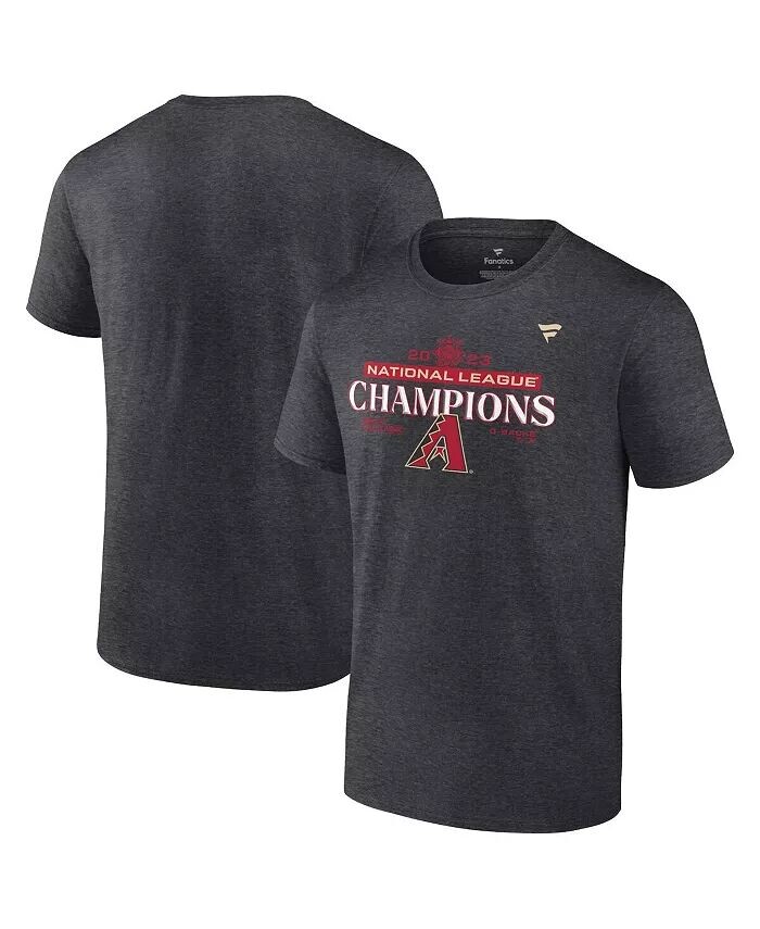 

Футболка мужская Heather Charcoal Arizona Diamondbacks 2023 National League Champions Locker Room Big and Tall Fanatics