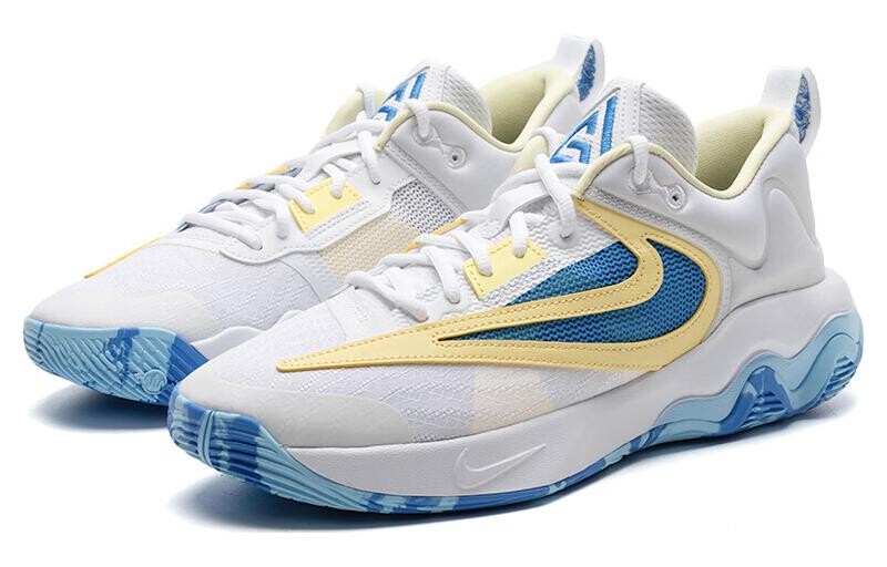 Мужские баскетбольные кроссовки Nike Giannis Immortality, Белый/Синий — фото 2
