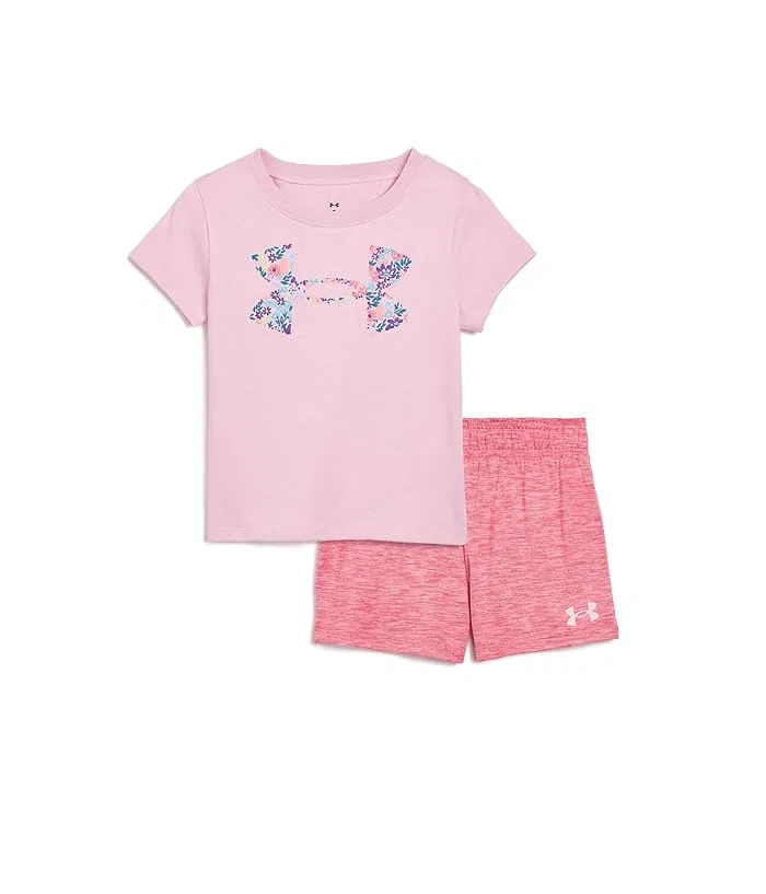 Комплект Ditsy Logo Set Under Armour Kids, Prime Pink