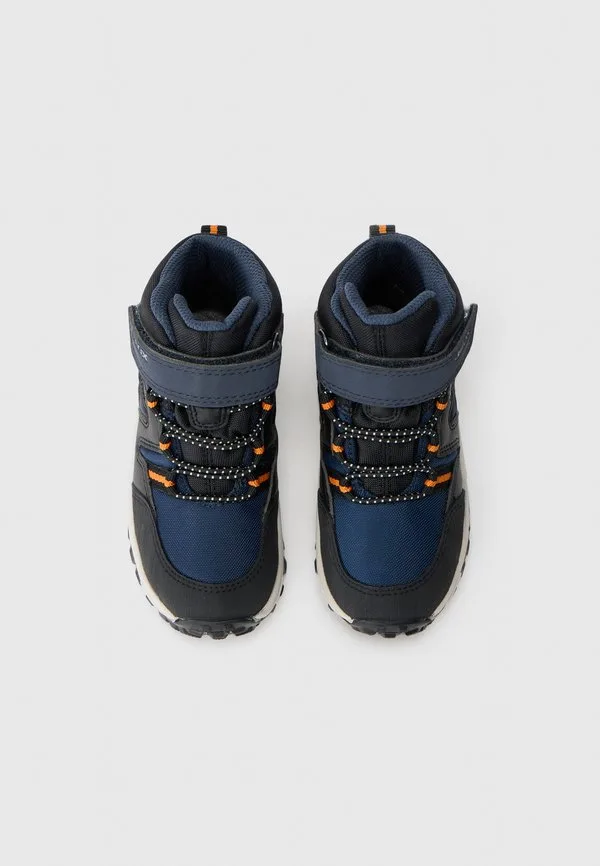 Ботинки himalaya boy на шнуровке до щиколотки Geox, Navy/Orange — фото 4