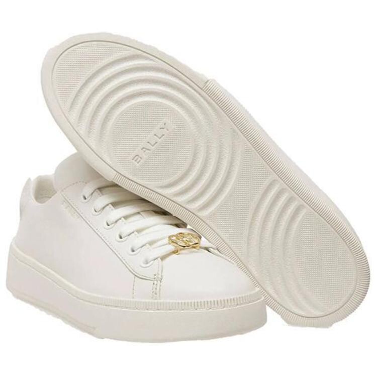 Кроссовки BALLY Raise Lace-up Leather Sneakers, белый — фото 4