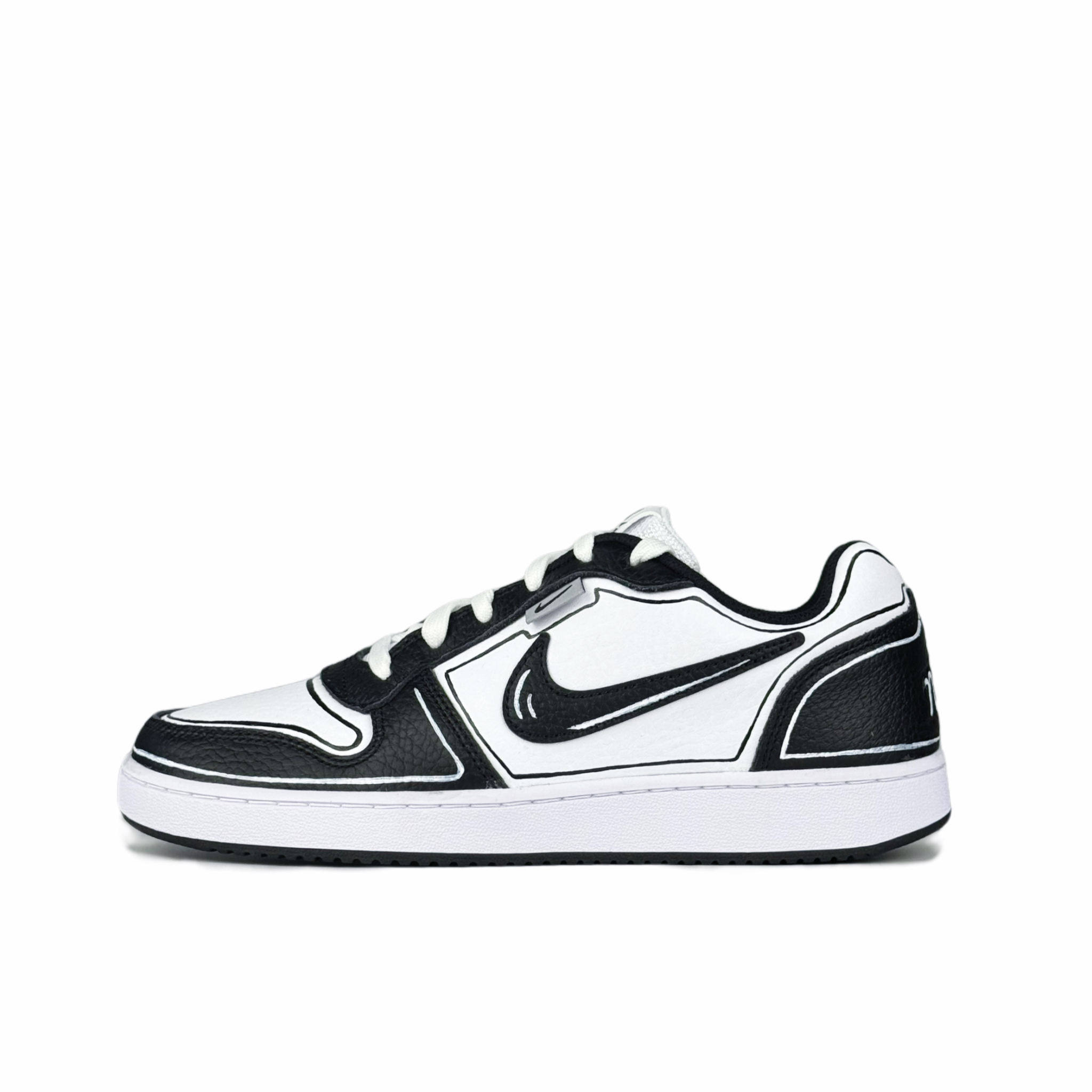 

Nike Низкие кроссовки для скейтбординга EBERNON Anime, устойчивые к истиранию, мужские, черно-белые