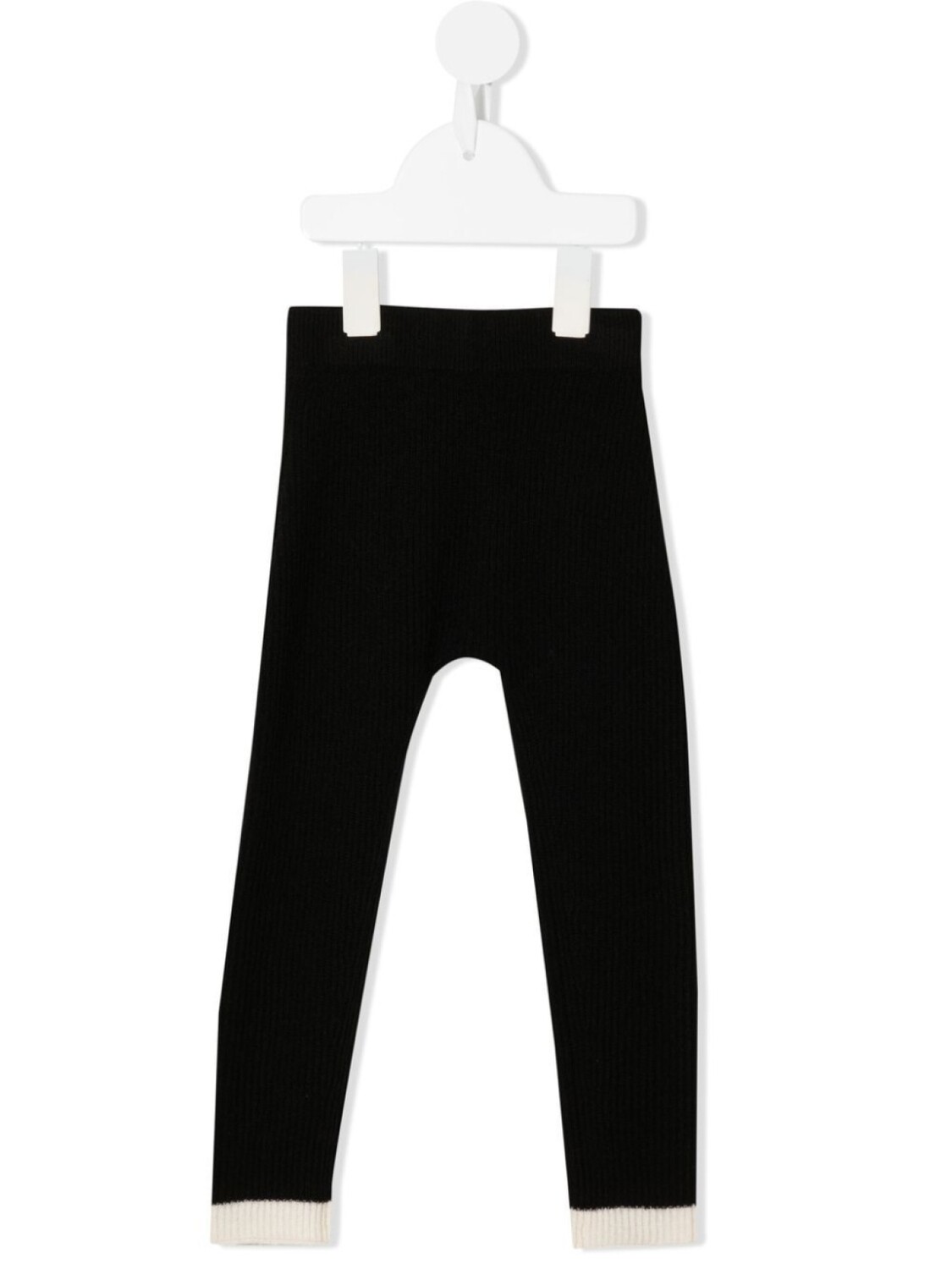 

Кашемировые легинсы с контрастной отделкой Cashmere in Love Kids, черный