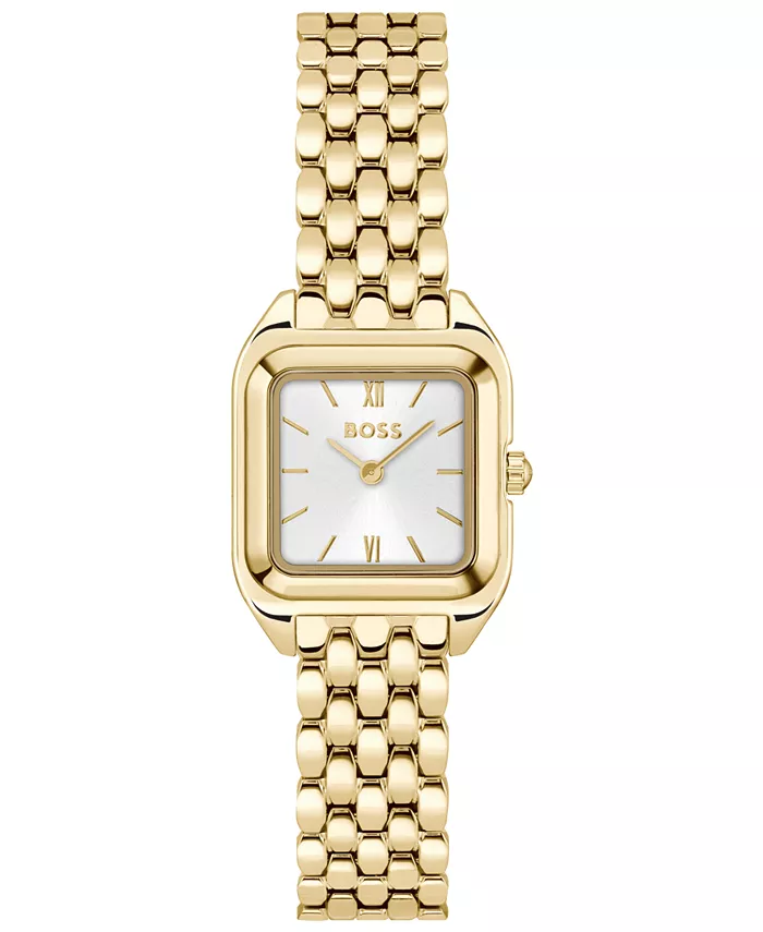 

Женские часы Mae Petite Quartz Basic Mini Ionic с тонким золотым стальным корпусом, 22 мм Hugo Boss