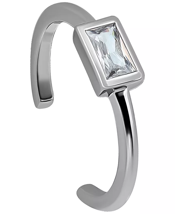 

Кольцо для пальца ноги с багетной оправой из кубического циркония, созданное для Macy's Giani Bernini, silver