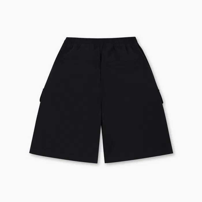 Детские чёрные эластичные шорты 5.5/4 от Benetton Kids — фото 2