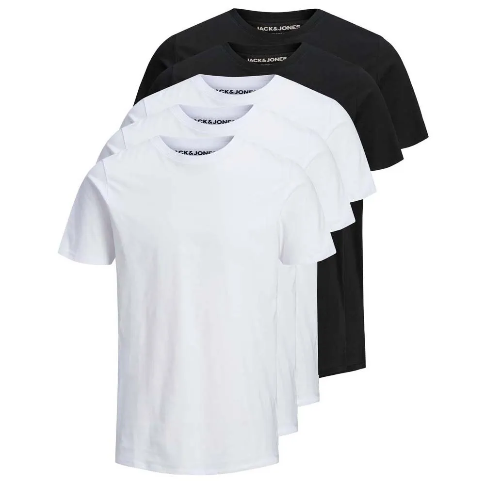 

Футболка с коротким рукавом Jack & Jones Organic Basic 5 Pack, белый