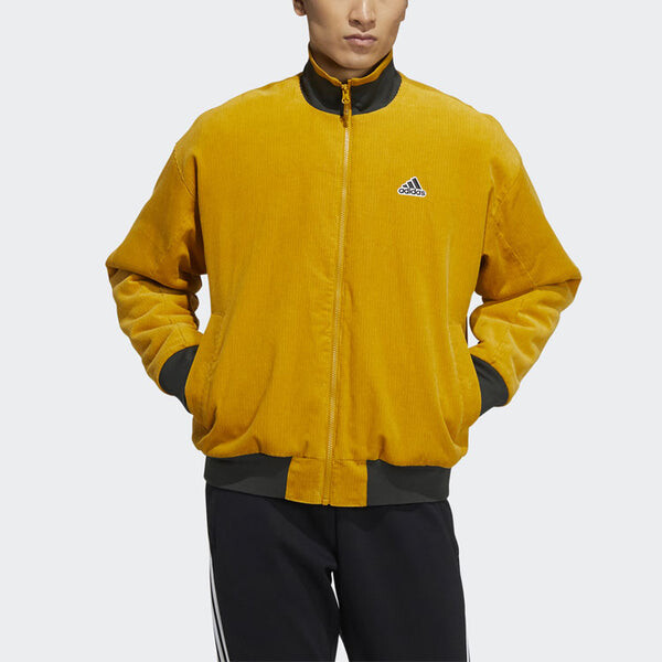 Куртка adidas M Corduroy Jkt Embroidered Logo Stay Warm Sports Jacket Yellow, мультиколор — фото 2