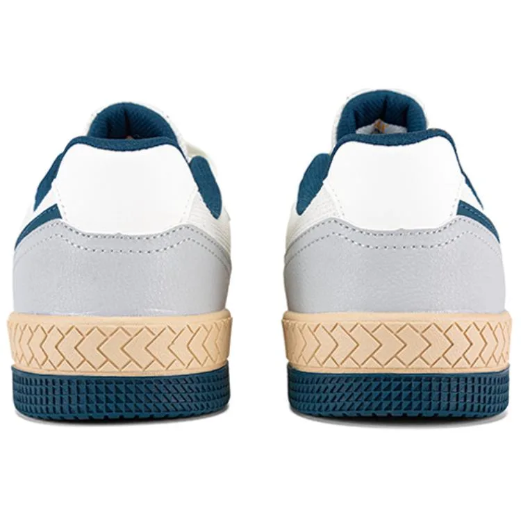 361° Кроссовки для скейтбординга мужские low top из искусственной кожи белые, устойчивые к скольжению и истиранию — фото 4