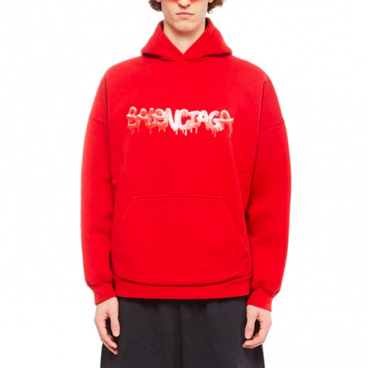 Худи Balenciaga SS22 Logo Hoodie 'Red', красный — фото 2
