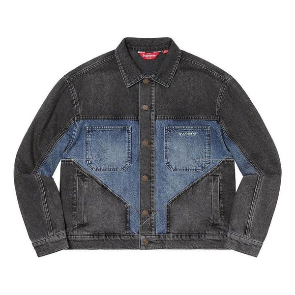 

Куртка 2-tone paneled denim jacket 'blue teal' Supreme, синий