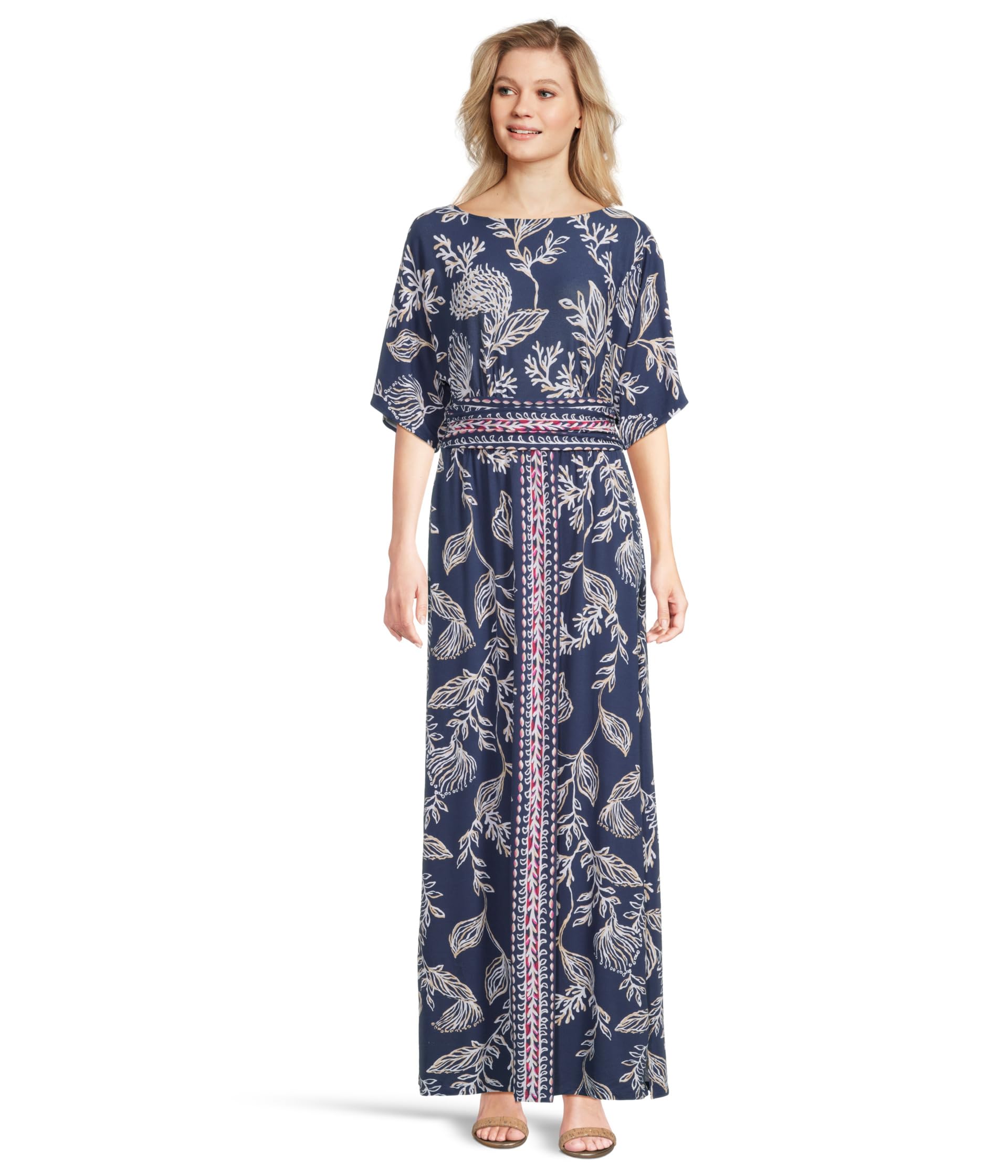 

Платье Lilly Pulitzer Parigi Boat Neck Maxi Dress, Low Tide Navy Coastal Locale Engineered Knit Dress