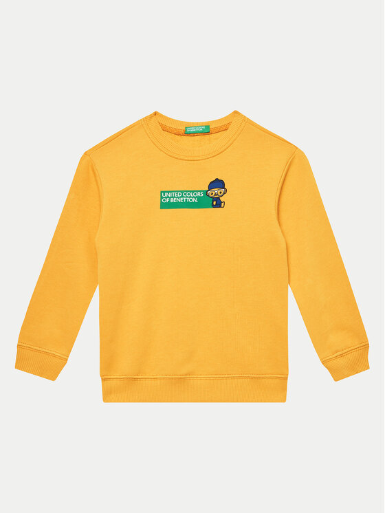 

Свитшот regular fit 3J70G10F0 United Colors Of Benetton, желтый