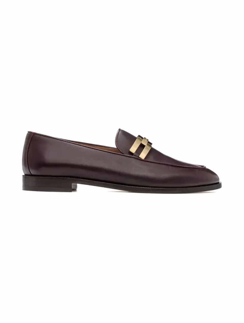 

Кожаные лоферы Brandi Aquazzura, бордовый