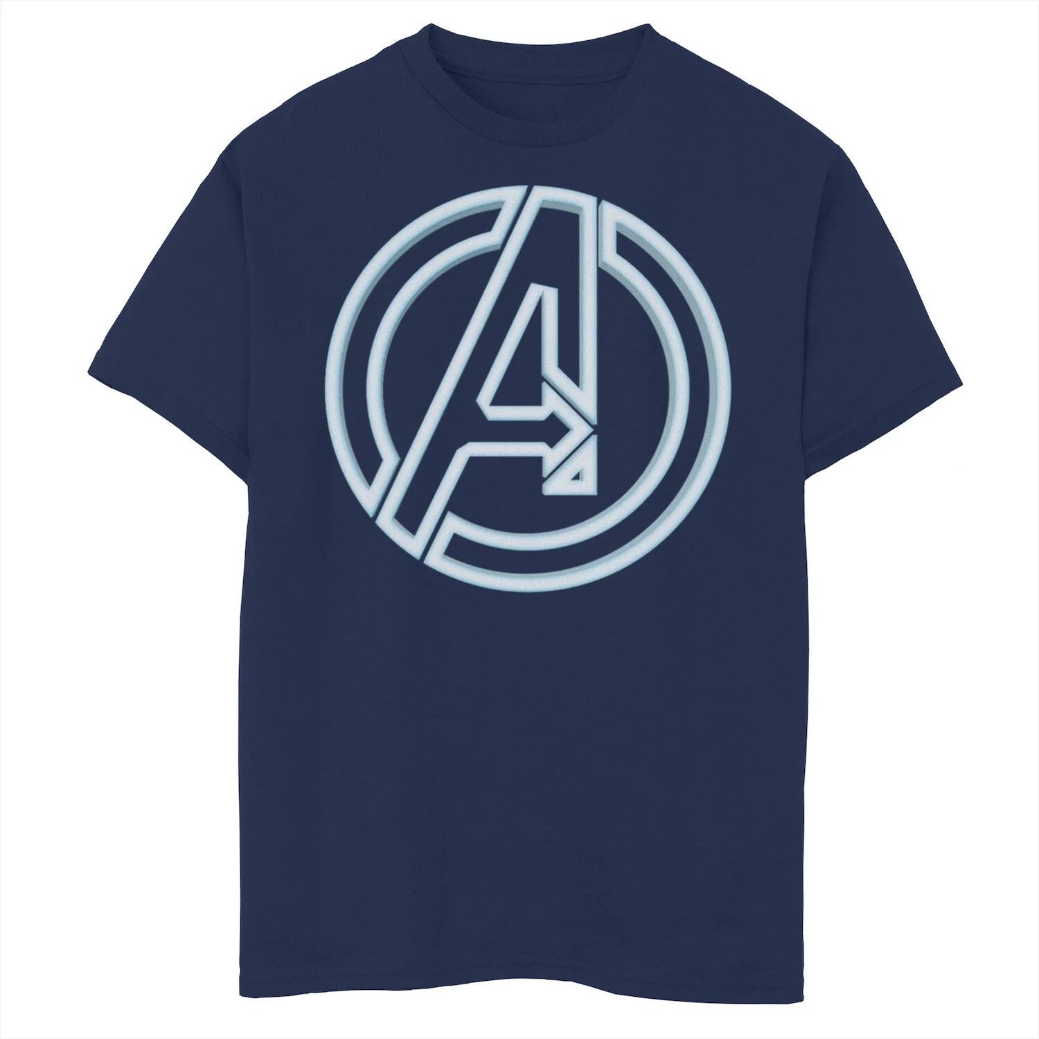 

Мягкая неоновая футболка с логотипом Marvel Avengers для мальчиков 8–20 лет Marvel, синий