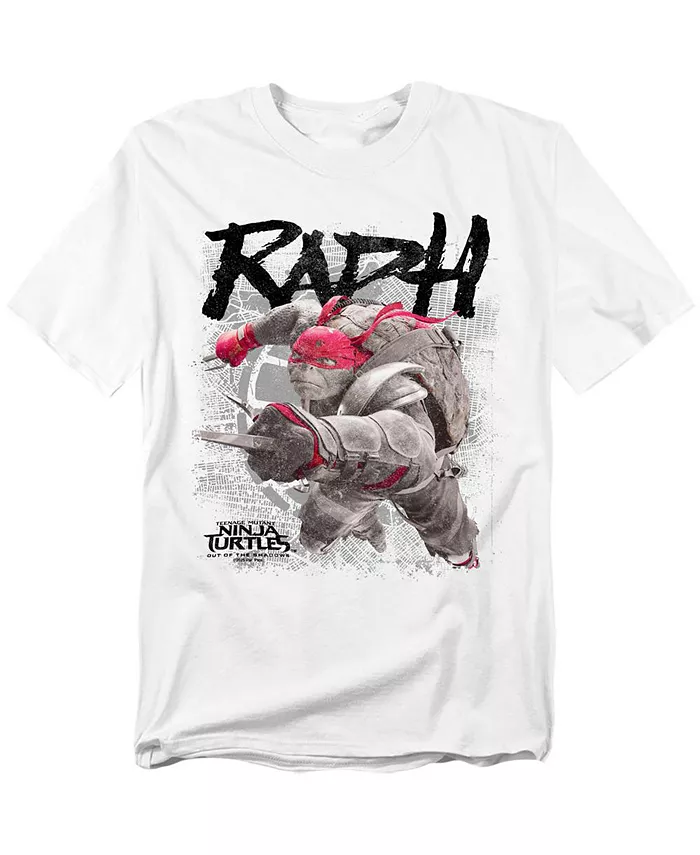 

Мужская футболка Raphael Out Of The Shadows с принтом прыжка Teenage Mutant Ninja Turtles, белый