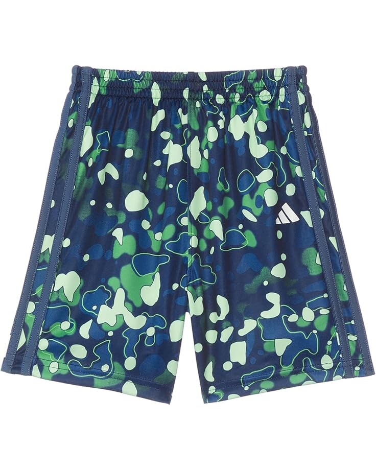 

Шорты adidas Kids AOP C Camo Short S24(Toddler/Little Kid), цвет Navy/Green