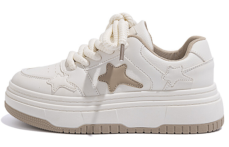 

Кроссовки HUANQIU Skateboarding Shoes Women's Low-top Khaki, бежевый