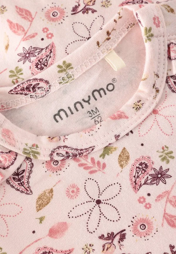 Спальный комбинезон с длинными рукавами и принтом по всей поверхности Minymo, Mauve Chalk — фото 3