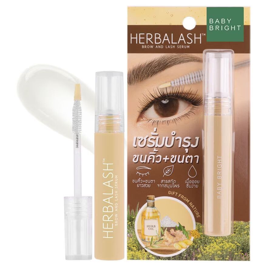 

Baby Bright Herbalash Сыворотка для бровей и ресниц 3г, Clear