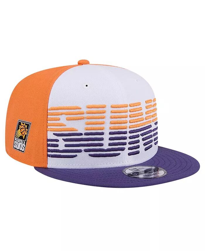 

Мужская белая/фиолетовая кепка Phoenix Suns Throwback Gradient Tech Font 9fifty Snapback New Era, белый