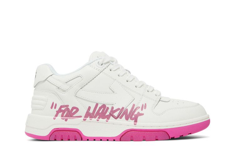 Кроссовки Off-White Off-White Wmns Out of Office 'For Walking - White Fuchsia', белый — фото 2
