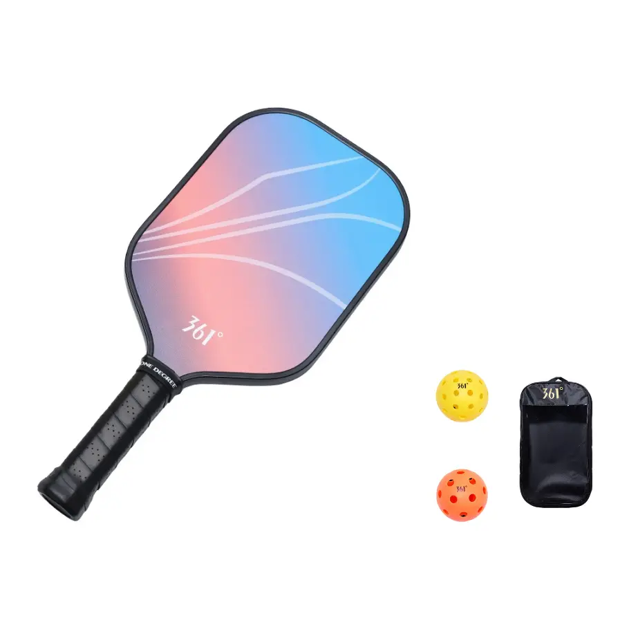

Пиклбол-ракетка Fiberglass Unisex 361°, синий оранжевый