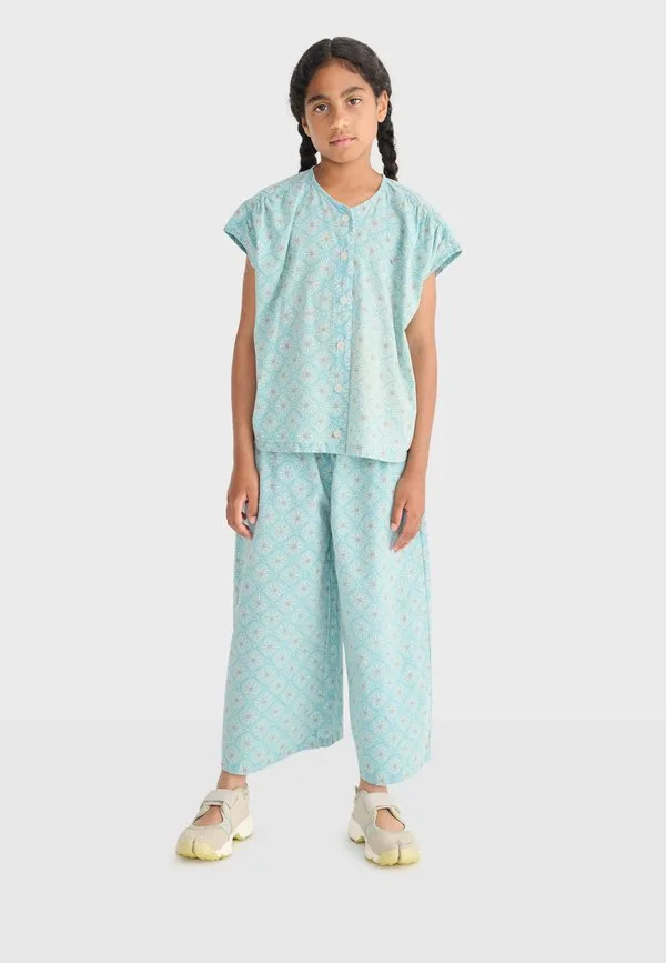 Брюки с мозаичным рисунком «маргаритка» Bobo Choses, Light Blue