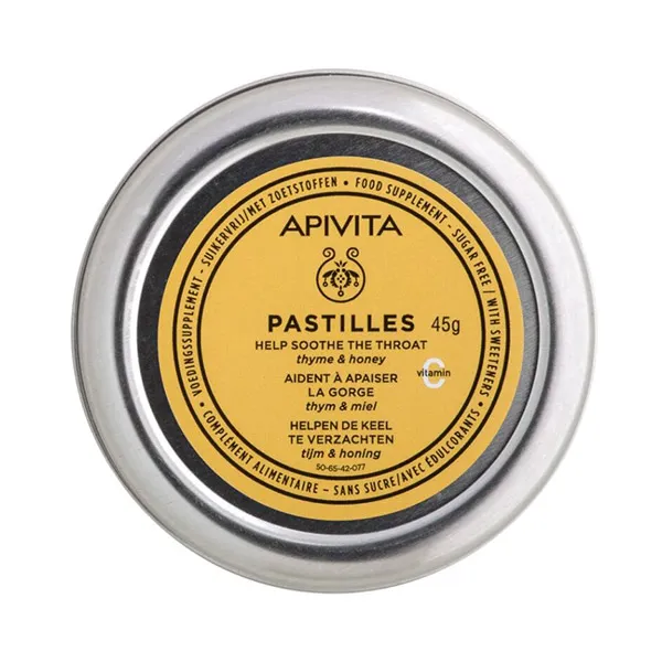 

Для облегчения горла и кашля Pastillas Miel Y Tomillo Apivita, 1 UD