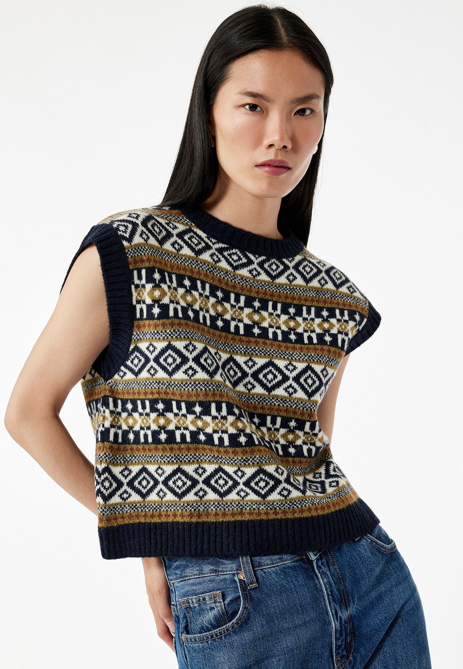 

Топ Koton Top, Mottled Dark Blue/Dark Blue