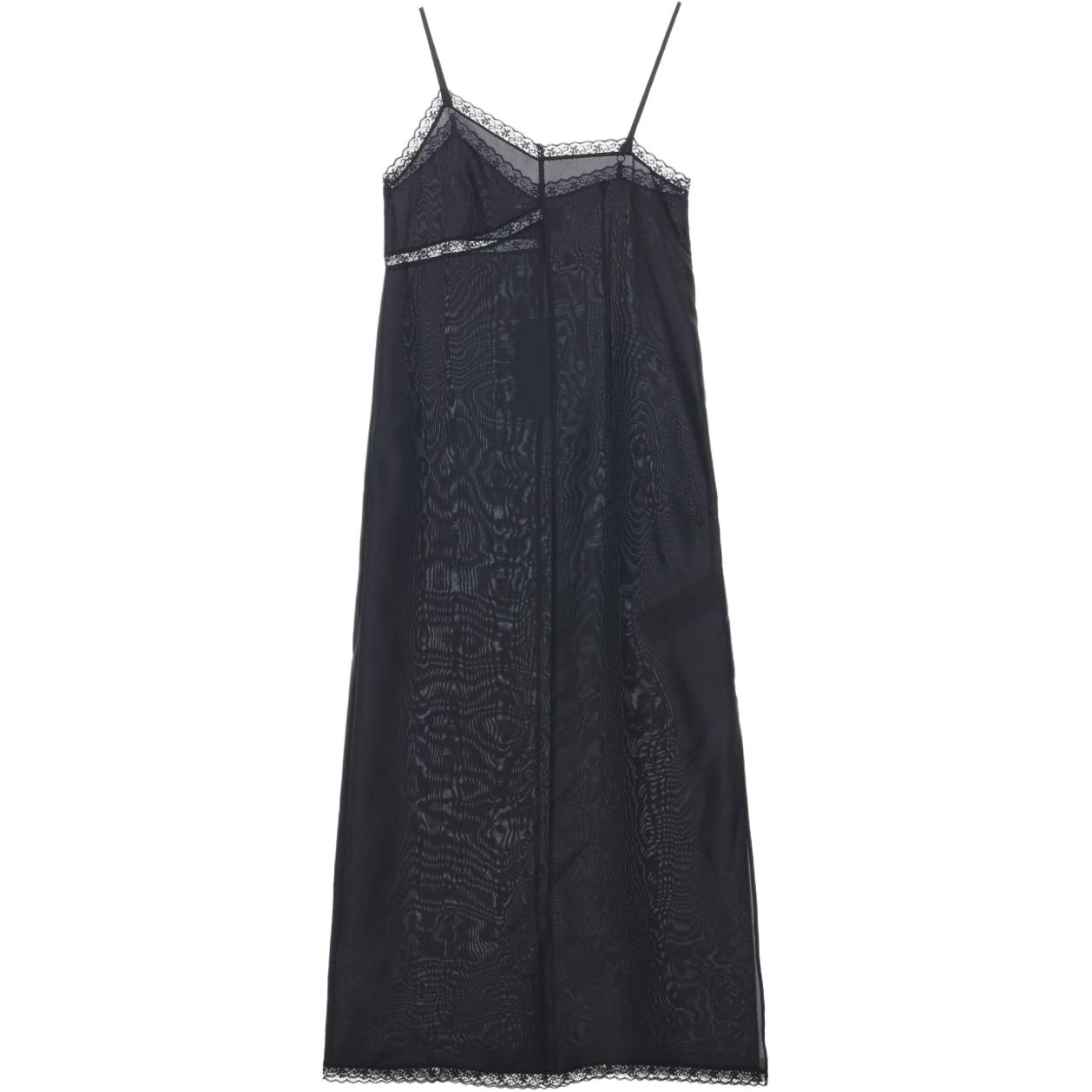 

Asymmetric Silk Dress MM6 Maison Margiela, черный
