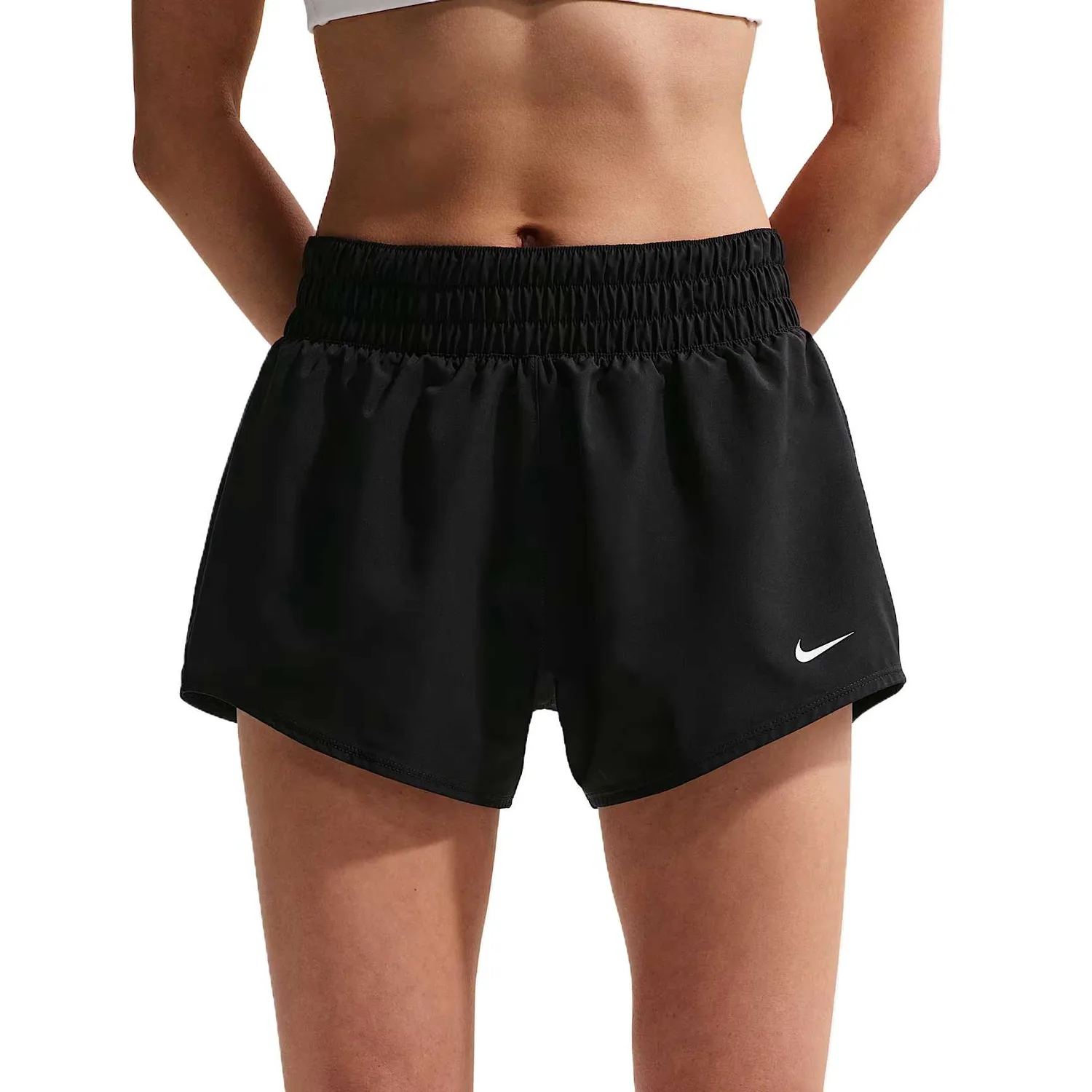 Женские спортивные шорты Dri Fit One Nike, черно-белый
