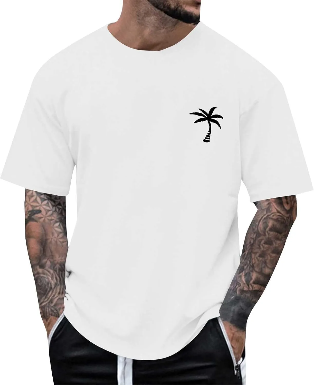 

Футболка мужская Cotton Loose Fit Graphic Crewneck